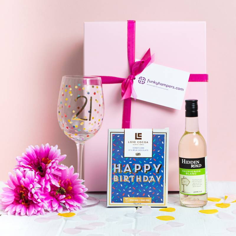 21st Birthday Wine and Chocolates Hamper