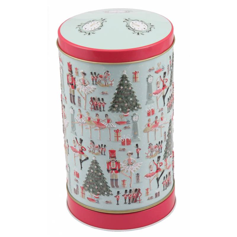 Musical Nutcracker Carousel Bitesize Clotted Cream Shortbread Tin