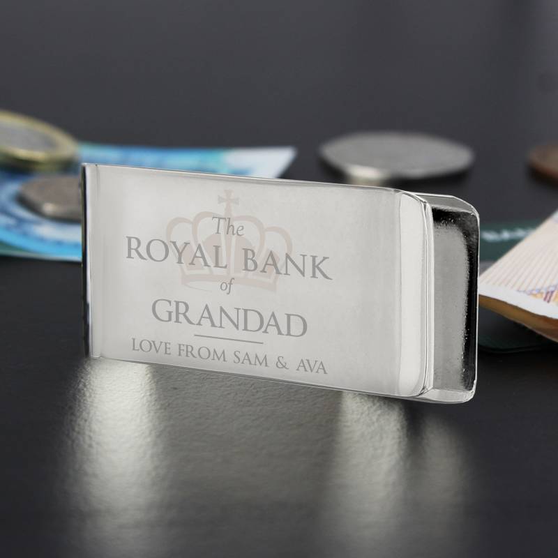 Personalised 'Royal Bank of...' Money Clip