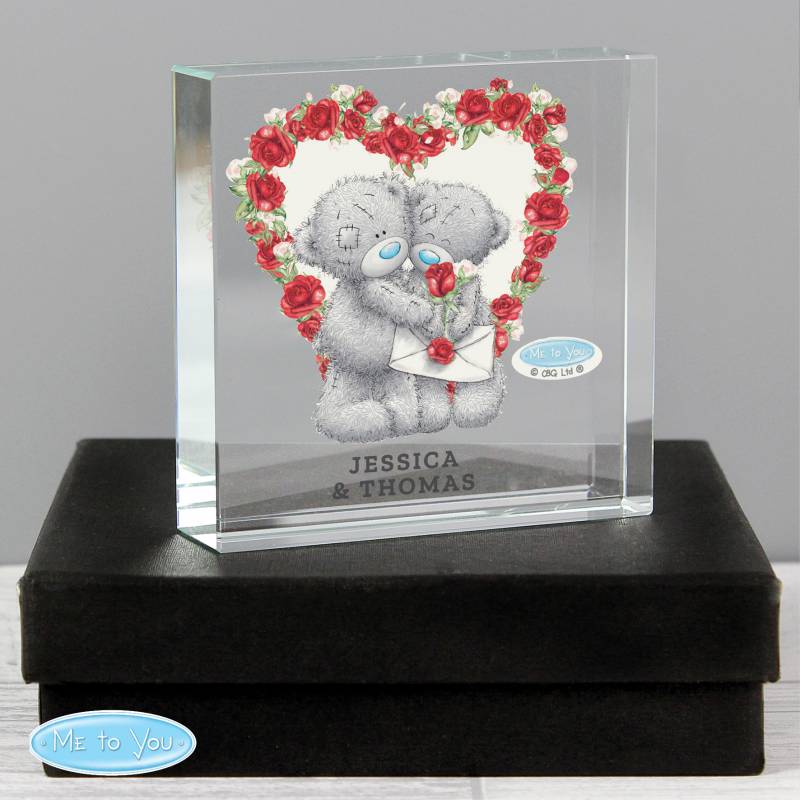 Personalised Me to You Valentine Large Crystal Token