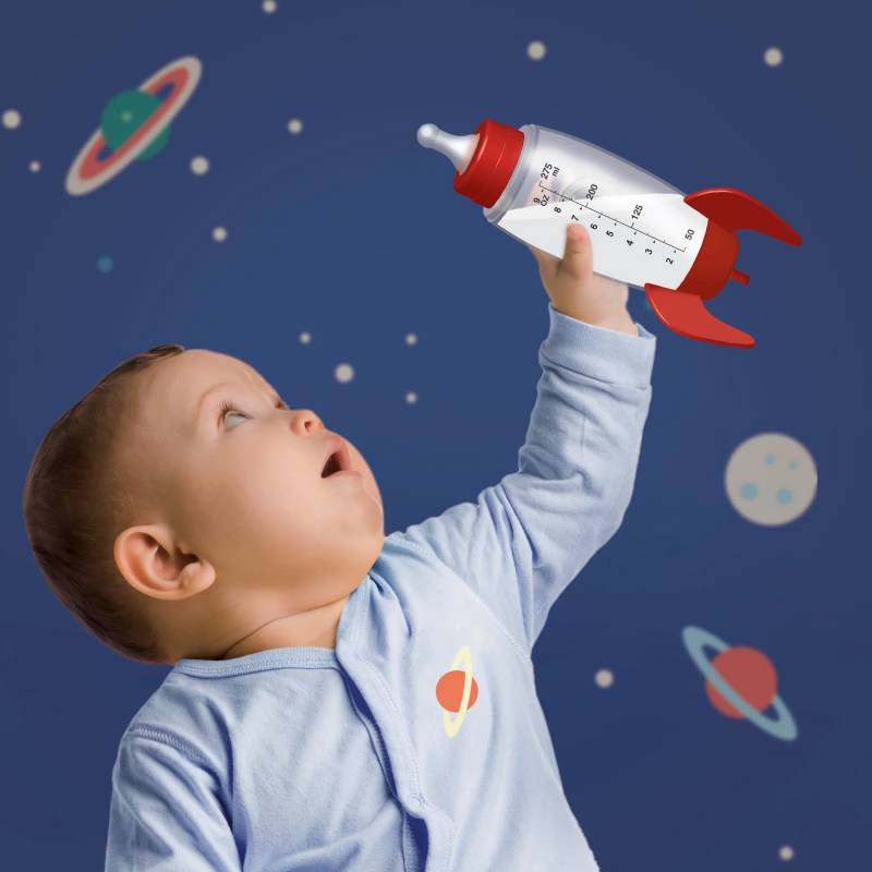 Space Rocket Baby Bottle