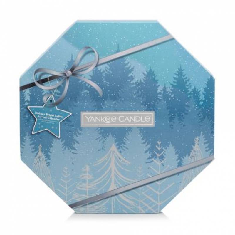 Yankee Candle Advent Calendar Wreath Christmas Gift Set Blue